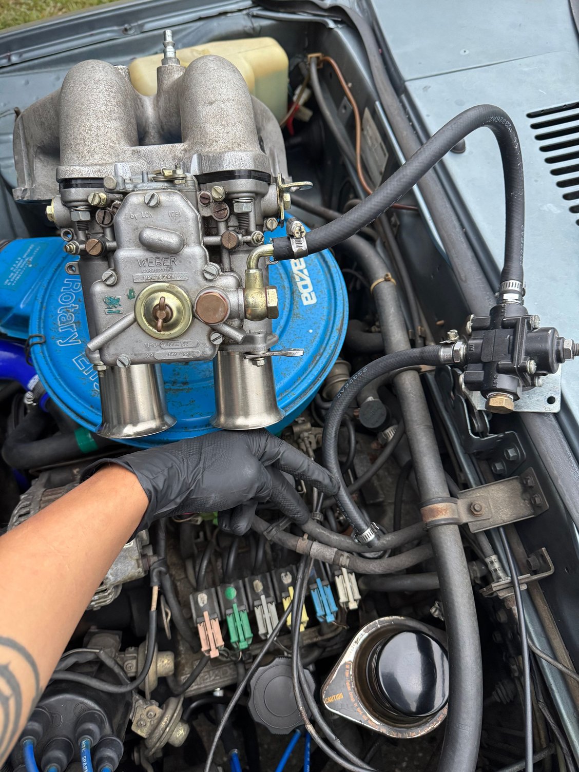 After reading tons on the forum, asking questions and looking at old builds, I started doing soft mocks figuring out what and where things go. Ordered more odds and ends, like regulator gage, more hose lines clamps, Carter 4594 pump. And a pump relay kit to go direct from the battery.