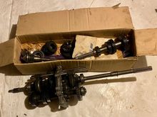 Miata gear-set (in box) & FB transmission internals with Mazda 626 5th gear 