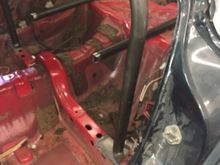 Started welding in the main hoop