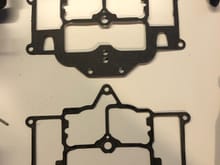 Difference in gaskets negligible, original lower, new upper.


