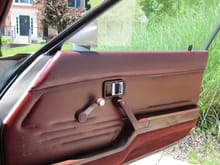 Top of door where arm rests, had it professionally recovered as it had cracked (in 1994 this was done) with close, but not perfect color.  Windows work fine.