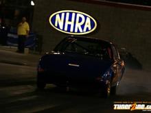 NHRA D1 Vegas ....me starting the burnout