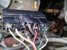 These are the current wires running into the engine fuse box.