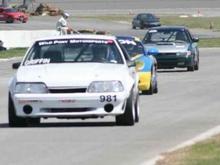 First event with the GR40 Suspension. We blew a motor at Cali Speedway.