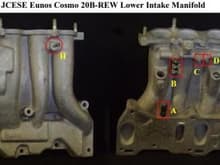 20B Lower Intake Manifold: Picture of all vacuum nipples on stock NF01 LIM