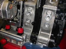 Dry sump pump on engine
