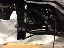 Rear sub-frame mounted with rear diff