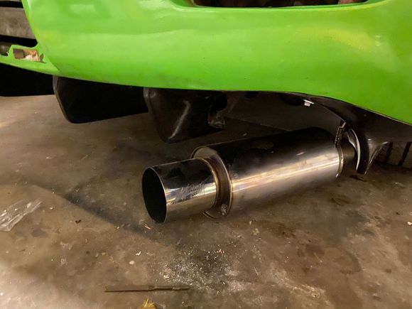 Still need to fit the exhaust tailpipe 