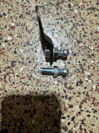 Used a Sharpie and cut off wheel to cut down the thread bolt so it fits back on the car. (almost looks like JP3’s bracket)
