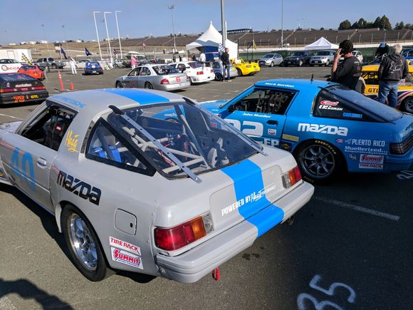 That’s John Mueller next to me on the grid.  My ITA car is almost the exact same color as his.  We both had out times chucked (me for underweight) and Werner starting way back 