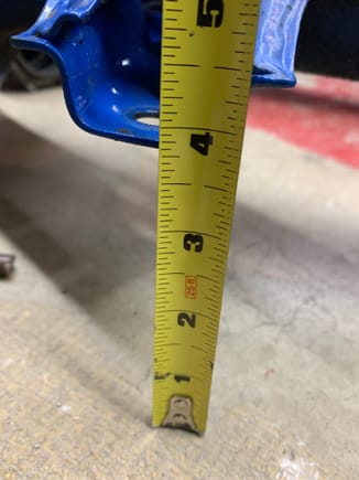 Stock rough measurement from bottom of steering rack to bottom of frame rail