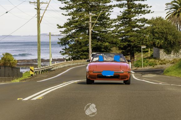 Heading North just out of Austinmer.  In the background is the beautiful Illawarra Coast Line.  This route is very popular with car enthusiasts and Sunday drivers.