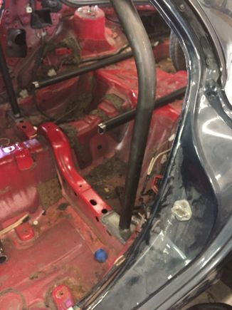 Started welding in the main hoop