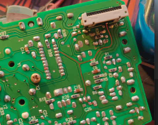 Coolant level sensor trace