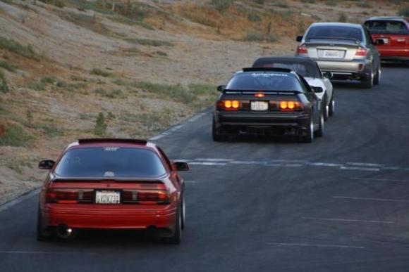 Fris ( little red ) and I at Adams motorsport park