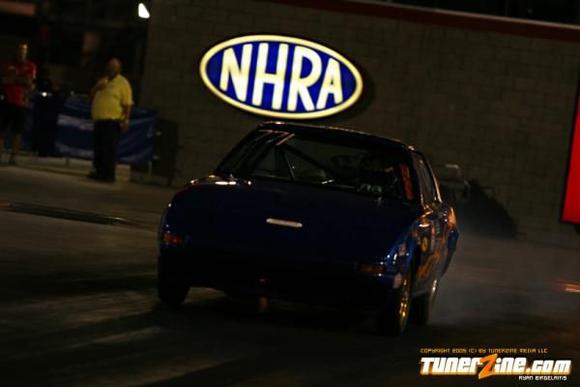 NHRA D1 Vegas ....me starting the burnout