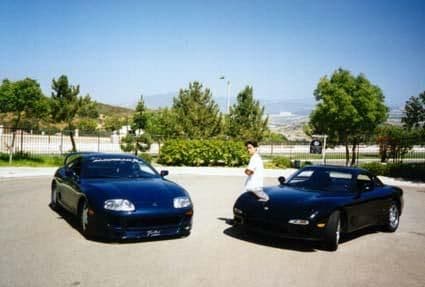 my brother's JZA80 n my RX-7 when i first got it