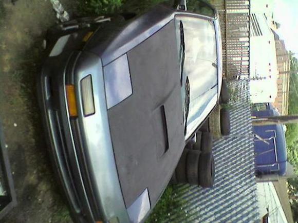ghetto painted black hood(before new paint)