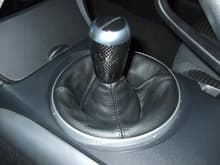 Mazdaspeed shift knob / Redlinegoods.com leather boot