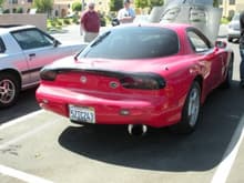Red RX 7 rear shot