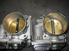 Ported/Polished Throttle Body Before/After