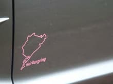 Pink ring sticker