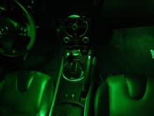 Green LED's from RXStrakes &amp; Rotary Rasp Green Footwells