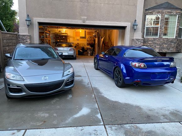 
Three RX8's 2004, 2009 GT, & 2009 R3