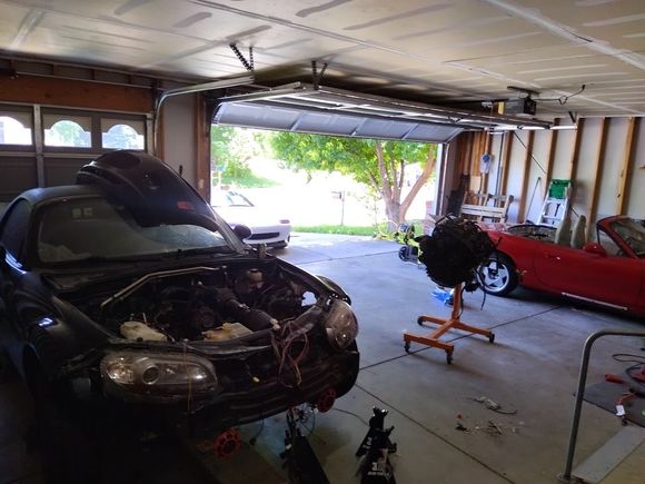 cleaned the garage up before starting more work