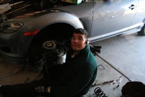 Me changing her suspension