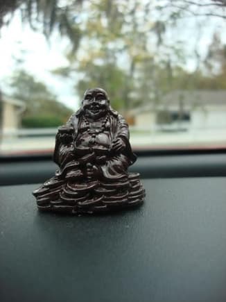 my little buddha on the dash