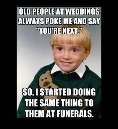 kid poking funerals