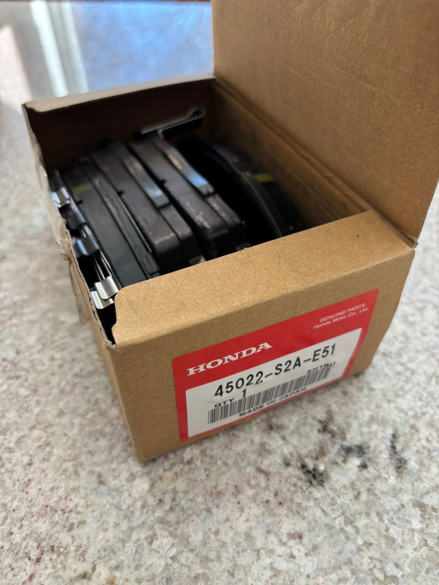 2005 Honda S2000 - Genuine Front Brake Pads 45022-S2A-E51 - Accessories - $50 - Hurst, TX 76053, United States