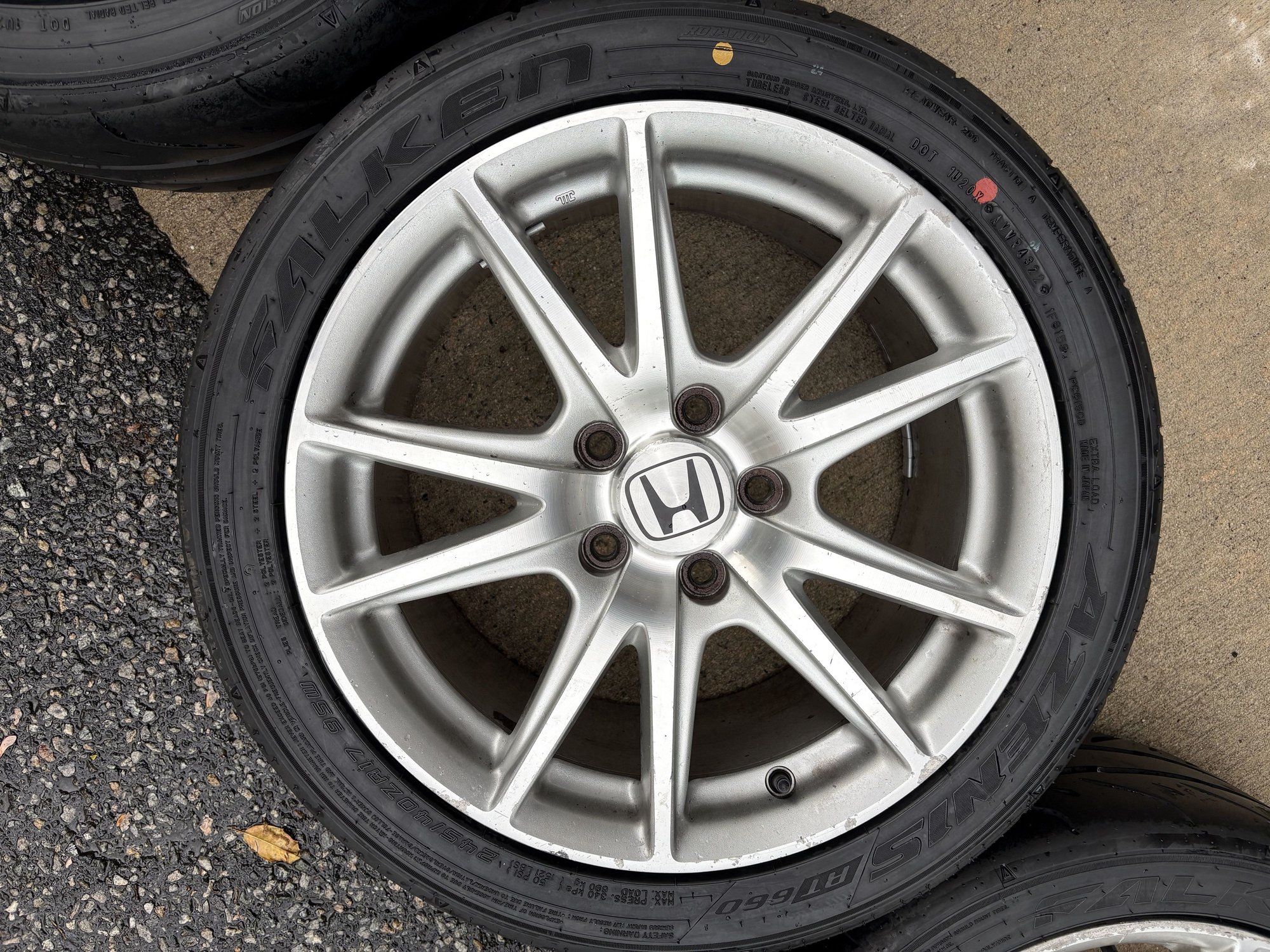 Wheels and Tires/Axles - OEM AP2v1 Wheels with RT660 tires - Used - 2000 to 2009 Honda S2000 - Westwood, NJ 07675, United States