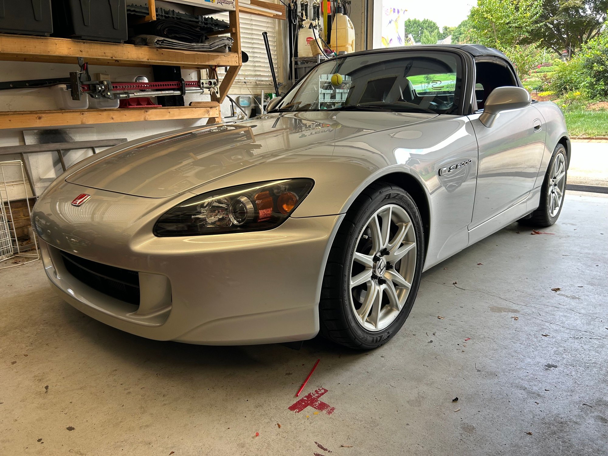 2005 Honda S2000 - NC - 2005 Sebring Silver/Red Int. Adult Driven, 63K miles, New Top, Mugen Exhaust - Used - VIN JHMAP21405S006551 - 63,300 Miles - 4 cyl - 2WD - Manual - Convertible - Silver - Belmont, NC 28012, United States