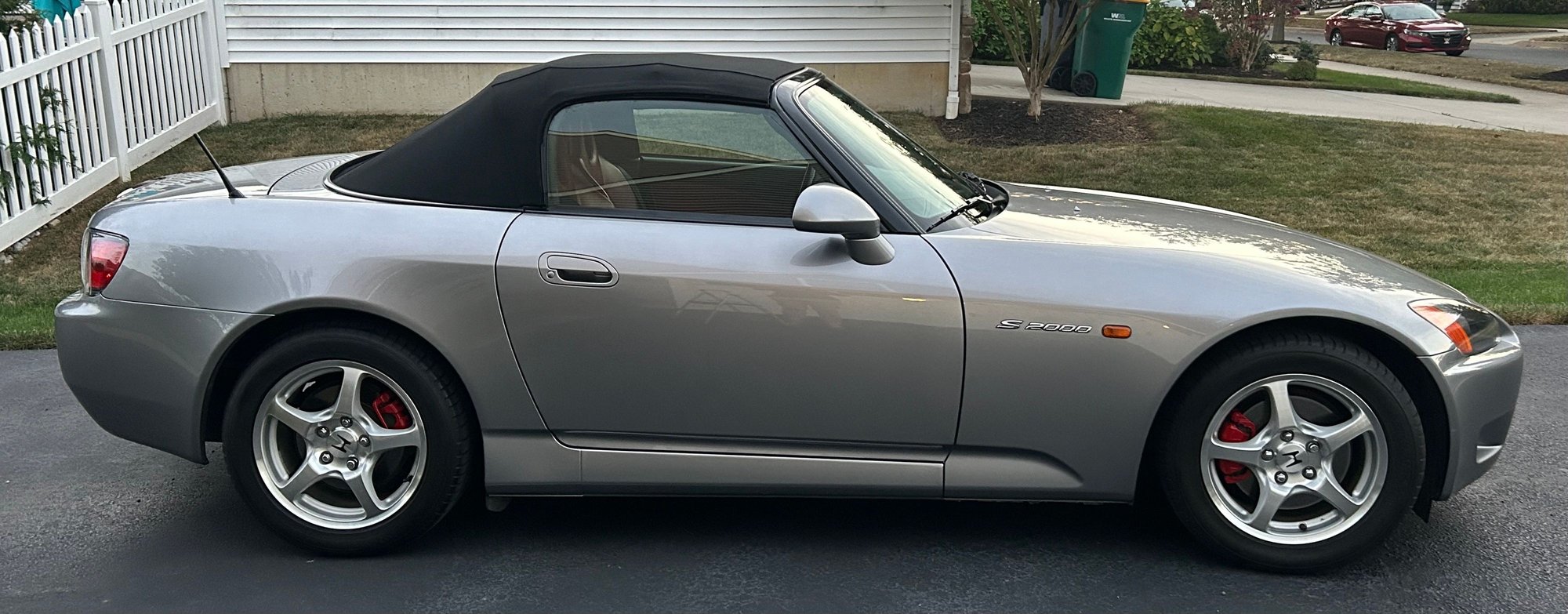 2000 Honda S2000 - DE - 00 Silverstone/Red with 56K miles - New - VIN jhmap1148yt007083 - 55,900 Miles - 4 cyl - 2WD - Manual - Convertible - Silver - Middletown, DE 19709, United States