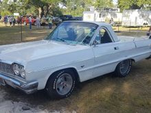 Speaking of short, this Chevy went from family sedan to mud buggy conversion to broken in two due to a big block engine, to this.