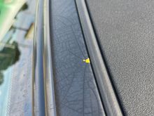 That’s the top of the wind screen…