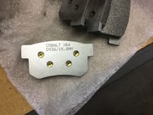 Cobalt XR-4 new rear pads for S2000