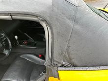 Fold point behind the “B pillar” isn’t smooth.