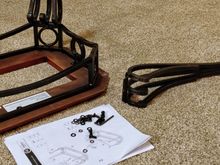 Finally putting together this console table. 