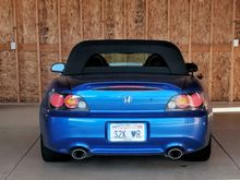 Old California plates.  I also used these on my 2005 Suzuka blue S2000.