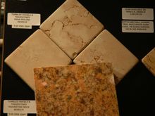 Backsplash Sample with Granite
