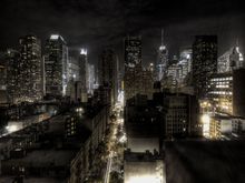 New York City At night HDR