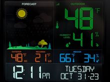 Low of 21° last night.