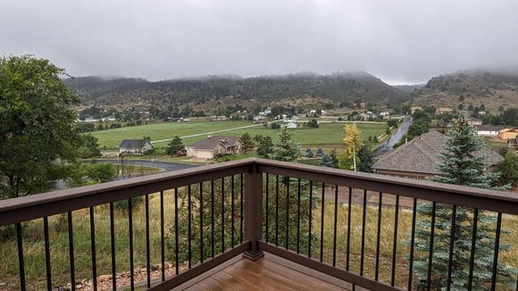 9-10-2023.  60s with off and on thunder showers.