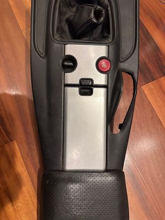 Decided to get an AP2 center console. Was relatively cheaper compared to others but seller didn't mention it was filthy and had some broken tabs. Leather also was hard as rock. 