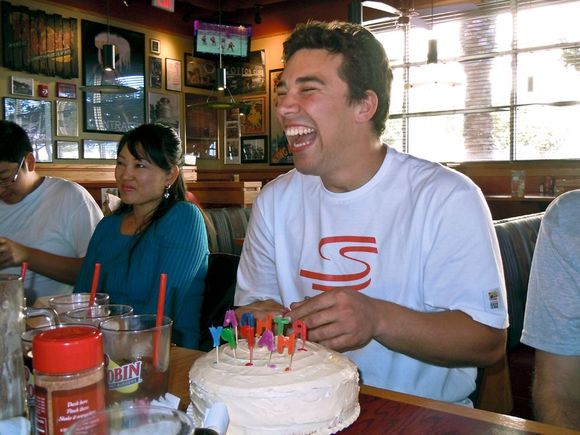^2-23-2023.  Having a birthday cake after an NSX group drive in socal, for Jonathan's 26th.