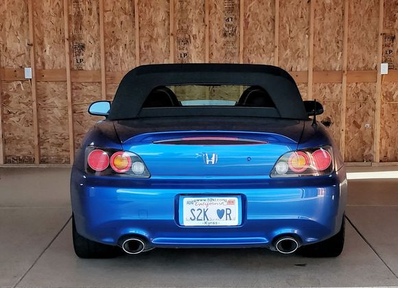 Old California plates.  I also used these on my 2005 Suzuka blue S2000.