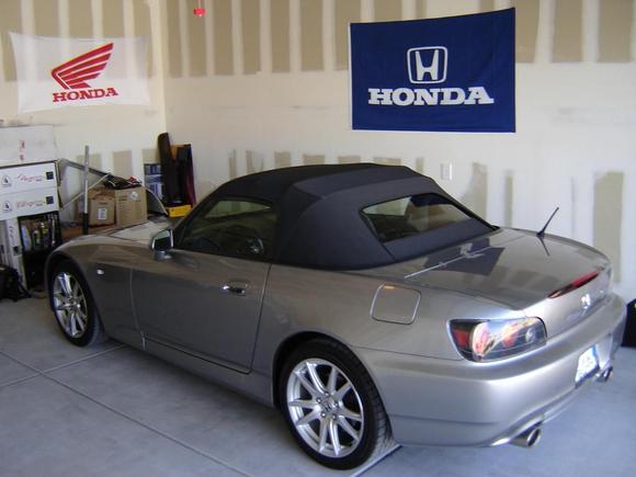 My S in the garage.